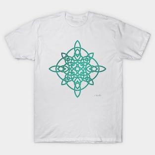 Celtic Knot Mandala Green T-Shirt